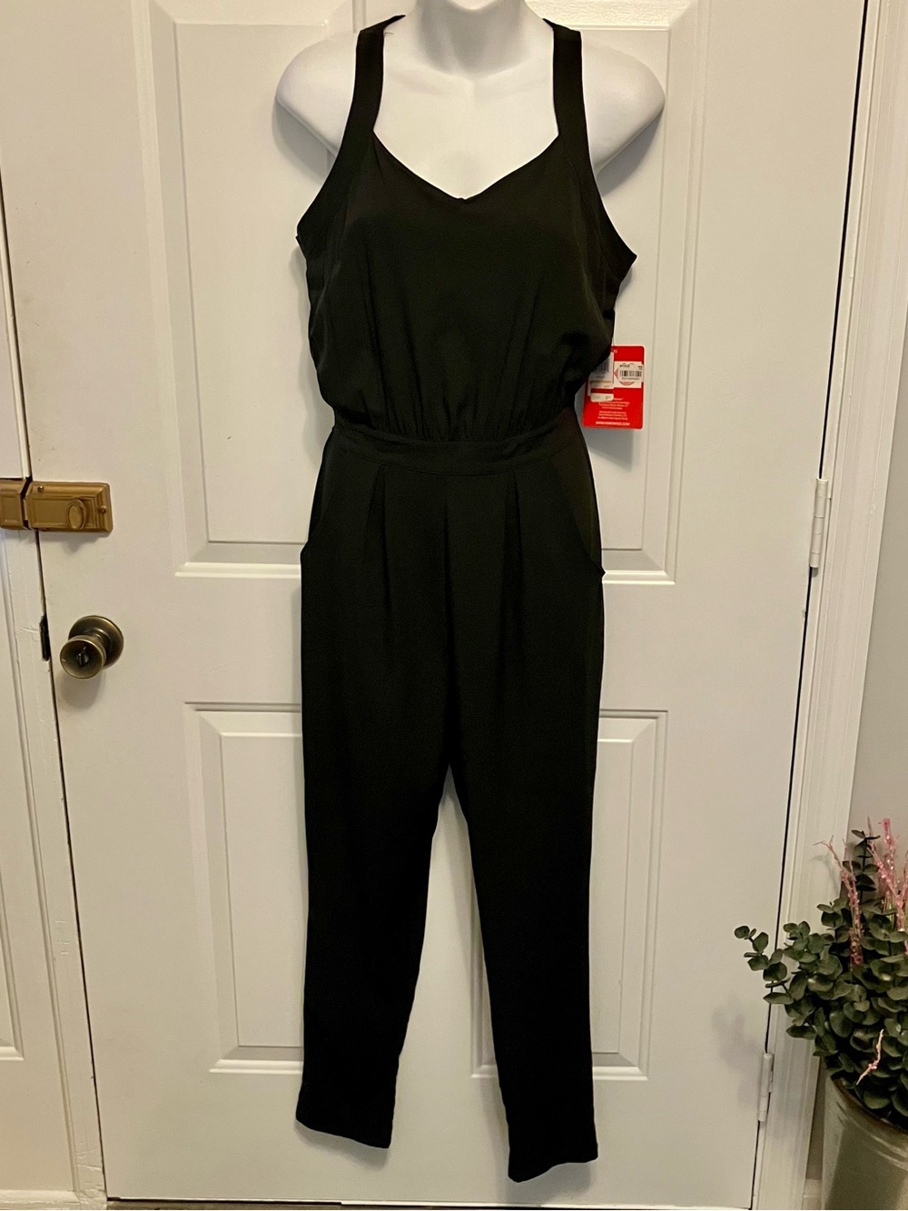 NWT Marilyn Monroe Black Jumpsuit Pockets Size Small Women’s